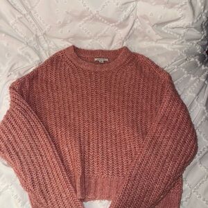 American Eagle Outfitters Coral Knit Sweater